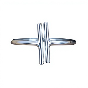 Minimalist 925 <b>Silver</b> Cross <b>Ring</b> Christian Unisex Everyday Wear Jewelry Fine <b>Rings</b> - Product Image 1
