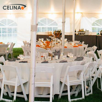Celina Nouveau Design Chaises Pliantes Commerciales Durables en Résine Oxford Blanche