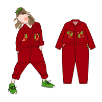 Combinaison de Noël à manches longues pour bébés filles, barboteuse ample pour tout-petits, combinaison une pièce grande taille pour petites filles