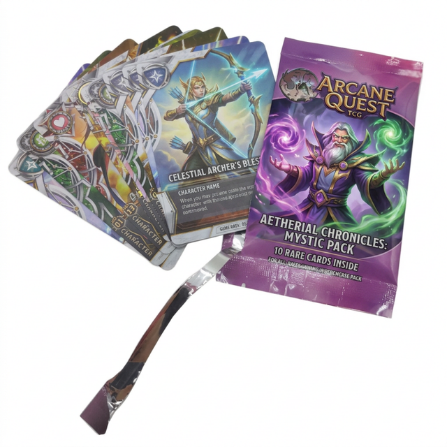 Playing cards maker customize foil holographic magic game cards customization collectible trading card booster packs