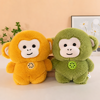 Jouets en peluche en gros d'usine, animaux en tissu doux pour bébés, couleurs assorties, animaux mélangés de 15 cm pour coin enfant de restaurant