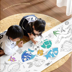 Rouleau de dessin en gros pour enfants, papier adhésif à colorier DIY, peinture pour enfants, jouets éducatifs précoces - Product Image 4