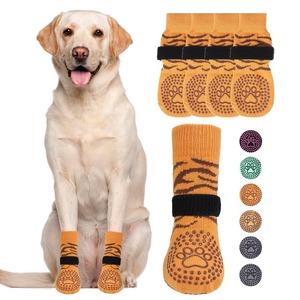 Paquete de 4 Calcetines Personalizados para Perros, Antideslizantes, Transpirables, con Correas, Diseño Personalizado - Product Image 6