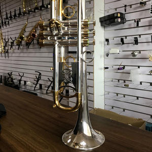 <span class=keywords><strong>Trompette</strong></span> Si Bémol Plaqué Argent Bicolore, Meilleure Vente, Haute Qualité et Pratique pour Débutants en Instruments de Musique (Vente en Gros) - Product Image 6