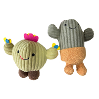 Vente en gros de jouets en peluche cactus mignons, animaux en peluche, porte-clés, cadeaux pour jeux d'arcade