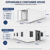 Maison conteneur extensible de 40 pieds, villa modulaire préfabriquée, maison mobile de luxe pour complexe hôtelier en bord de lac, glamping et vie en hôtel