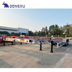Rangka Truk Kontainer Trailer Dolly 40Ft 20Ft Pengangkut Kontainer Laut Semi Trailer Skeleton - Product Image 5