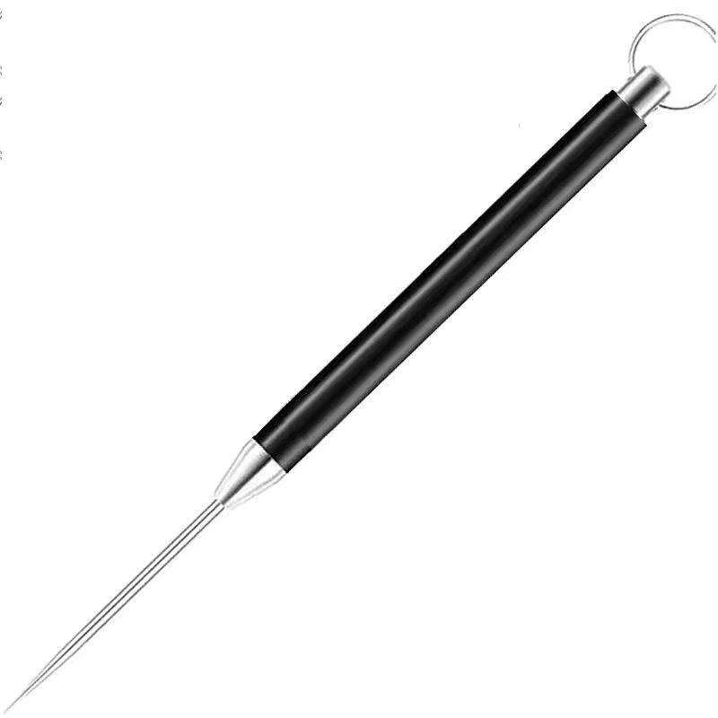 Black retractable toothpick