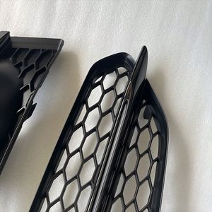 1 paire de caches de phares antibrouillard de pare-chocs avant inférieurs en ABS noir chromé neuf pour Audi <span class=keywords><strong>A8</strong></span> <span class=keywords><strong>Sline</strong></span> 2015-2018 OEM 4H0807679/4H0807680 6 - Product Image 3