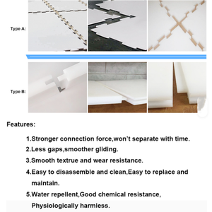 Piste de hockey sur <span class=keywords><strong>glace</strong></span> synthétique UHMWPE à surface lisse, installation facile et personnalisée, revêtement de sol emboîtable découpé pour la patinage sur <span class=keywords><strong>glace</strong></span> - Product Image 6