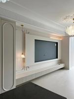 Meubles de salon et de chambre à coucher HAIYUE, décoration de maison de luxe, supports de télévision flottants modernes, unités de meubles de télévision murales, designs de consoles