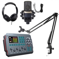 Kit de carte son professionnelle, microphone, casque, suppression du bruit, connexion sans fil, batterie 3500-3999mAh, prend en charge 3 appareils