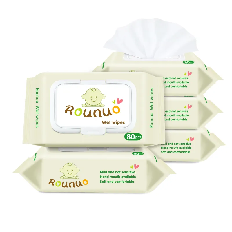 Water Wet Wipes in Stock Free Sample organic pouch hand paper tissue wet wipes towel