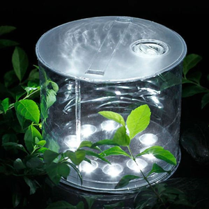 <span class=keywords><strong>Linterna</strong></span> <span class=keywords><strong>Solar</strong></span> <span class=keywords><strong>Inflable</strong></span> de Camping con 10 LED, 6000K Luz Diurna, Regulable, Gancho para Colgar, Diseño Plegable, IP33 Impermeable, 16H de Duración de Batería - Product Image 3