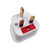 Adaptador de viaje con enchufe del Reino Unido a Europa, EE. UU., Australia Tipo de enchufe Adaptador turístico universal