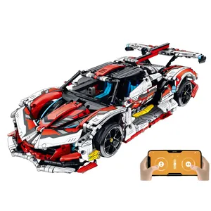 New arrival 2443pcs Heliosi Technical Super Racing Car MOC High-speed special drift blocks sports car Educational toy for kids