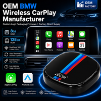 Adaptateur CarPlay sans fil pour BMW 8 Go 128 Go Commande en gros Boîtier AI Android Auto Dongle automobile Distributeur Fabricant OEM Personnalisé