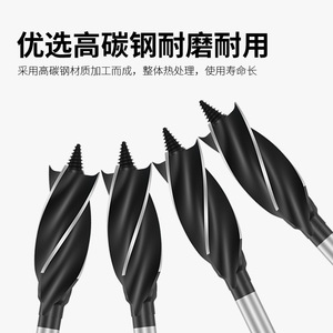 Fangdawang Woodworking <b>Auger</b> <b>Drill</b> Bit 10mm 32mm Extended Hex Shank For Door Locks Drawers - Product Image 5