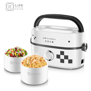 Conteneur en céramique de 1L adapté, boîte à lunch portable avec poignée, boîte bento pour cuire du riz et réchauffer les aliments, mini cuiseur à riz - Product Image 2