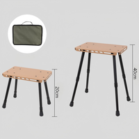 Table tactique IGT pliable et portable, en aluminium, modulaire, pour le camping en plein air, table d'appoint réglable en hauteur, table de cuisson pour barbecue