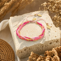 Bracelet d'amitié bohème fait main en perles MIYUKI, hypoallergénique, anti-ternissement, réglable, faible MOQ, bijoux d'été pour femme, idéal pour la plage