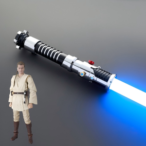 Espada de Duelo de Metal Personalizada LGT SABERS, Inspirada en <span class=keywords><strong>Kenobi</strong></span>, Espada Pesada con Neopixel, Cambio de Color de Arcoíris de Fuego, Luces Intermitentes, Regalo - Product Image 1