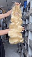 Perruque 12A de qualité, 100% cheveux humains, ondulée, fournisseur, densité 260, vente en gros, perruques frontales complètes 13x6, blonde 613