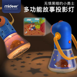 Proyector de historias Mideer, juguete luminoso para niños, lámpara para dormir de educación temprana con batería incorporada, enchufe estadounidense, plástico multifuncional - Product Image 4