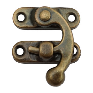 A026 Hebilla de cierre con forma de cuerno, chapada en bronce, para bolsos y cajas decorativas - Product Image 5