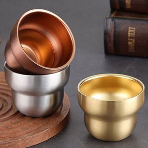 Korean-style Stainless Steel Coffee Cup Round Gourd Shape Beverage Cup Double Wall <b>Insulated</b> Drinking <b>Mug</b> for Restaurant - Product Image 3
