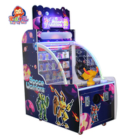 Machine de jeu de tir pour enfants à pièces Arcade intérieure Espace Guerrier Jeu de lancer de balle pour enfants Équipement de centre d'amusement