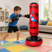 Sac de boxe gonflable en PVC pour enfants, rempli d'eau, 120 cm, pour entraînement sportif et de pression