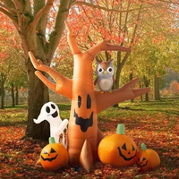 Halloween Illumine Gonflable Fantôme Gonflable Air Dancer 5.9 Ft Intérieur Extérieur Décorations pour Cour Porche Pelouse