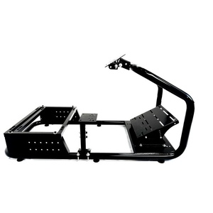 Deluxon X02 High-Performance English Customizable Racing <strong>Sim</strong> Cockpit <strong>Rig</strong> Multi-hole Steel Steering Wheel Mounts Universal Pedal - Product Image 2