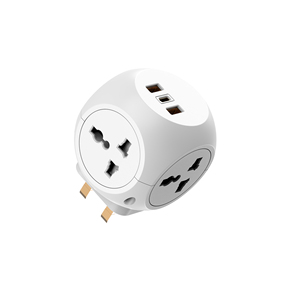 Power Cube 18W PD Cargador USB Cable de extensión 4 AC Outlet Switch Plug <span class=keywords><strong>Socket</strong></span> <span class=keywords><strong>Universal</strong></span> Power Strip - Product Image 1