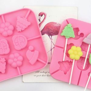 Moule en silicone sans BPA pour sucettes écologiques en forme d'arbre de Noël et d'ours à 8 cavités, pour bonbons durs, OEM/ODM - Product Image 2