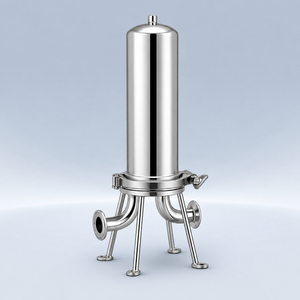 Boîtier de filtre à collier sanitaire avec surface polie mécaniquement pour applications de filtration critiques - Product Image 1