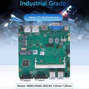 Placa Base Industrial Intel I3-5005U NANO ITX en Oferta, SATA2.5, 4USB3.0, Memoria DDR3, Nueva Condición, <span class=keywords><strong>IPC</strong></span> de Escritorio para Mini Industria - Product Image 4
