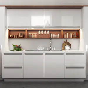 Armoires de cuisine MOONTOP pour pièce unique, design à usage unique, en pvc, petit meuble de cuisine modulaire