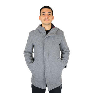 Cappotto da Uomo Grigio UTA7422 Take Two, Abbigliamento Invernale, Chiusura con Bottoni, Isolante - Product Image 1