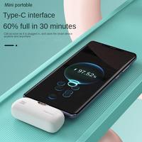 20W Pocket Power Bank Tail Plug Power Banks Portable Mini Power Bank 5000Mah Powebank