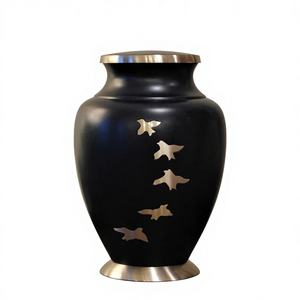 Urna Funeraria Religiosa Antigua de Aluminio Fundido para Cenizas de Adultos y Mascotas, Recubierta de Esmalte, Proveedor Mayorista de Artículos Funerarios Conmemorativos - Product Image 1