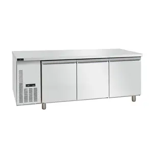 Refrigerador comercial para restaurantes da moda, refrigerador com 3 portas, refrigerador a perder para fábricas de processamento de carne