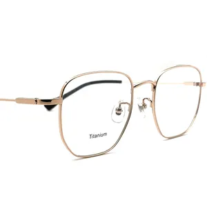 Monture optique de lunettes en titane pour hommes, accessoire simple de luxe, nouveau modèle 2020