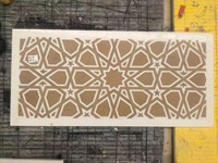 Médaillon en marbre naturel poli par jet d'eau, incrustation de carreaux décoratifs pour l'entrée de villas et hôtels
