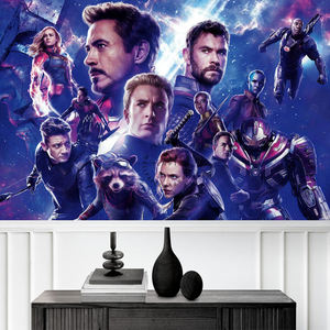 Papel Tapiz Impermeable con Diseño de los Vengadores para la Habitación de los Niños, Moderno Papel Tapiz con Temática de Capitán América y Iron Man para la Sala de Estar - Product Image 6