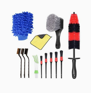 Kit de nettoyage de voiture 23 pièces, brosse pour roues, intérieur et extérieur, kit de lavage de voiture, logo personnalisé - Product Image 3