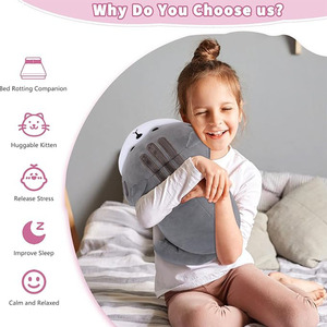 J913 Tùy Chỉnh 15.7 Inch Bền Mèo Con Với Đáng Yêu Ngắn Chân Ngủ Ôm Cơ Thể Gối Sang Trọng Mèo Ấm Cúng Nap Đồ Chơi - Product Image 4
