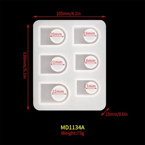 Оптовая продажа Diy Кристалл Капля клей ювелирные изделия Плесень силиконовые кольца формы - Product Image 5