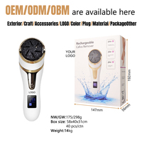 Kit d'outils de pédicure professionnels Pedi soins des pieds dissolvant électrique de callosités des pieds avec aspirateur